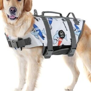 EMUST Dog Life Jacket shark print